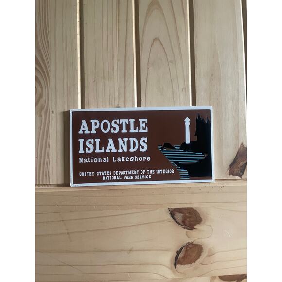 Apostle Islands National Lakeshore Sign 3D Print Lake Superior Wisconsin - Picture 1 of 2